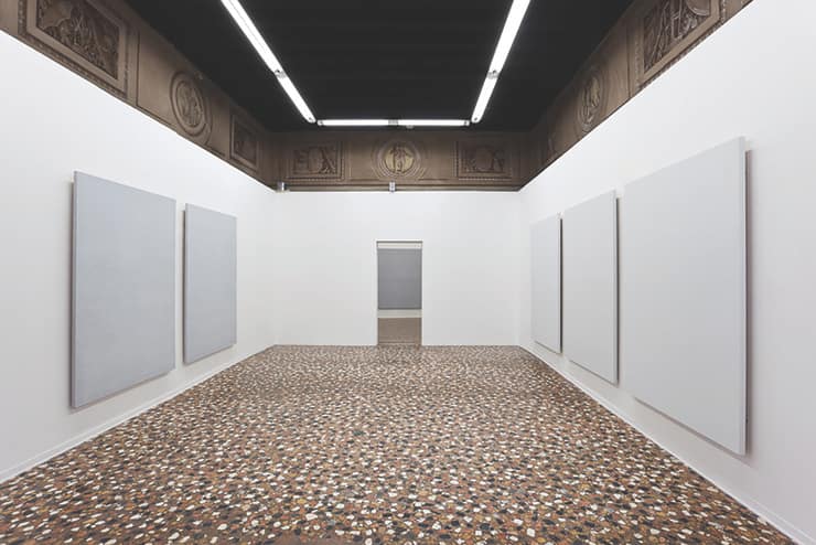 Opalka installation view, il tempo della pittura, Galleria Michela Rizzo - Palazzo Palumbo Fossati, 2011